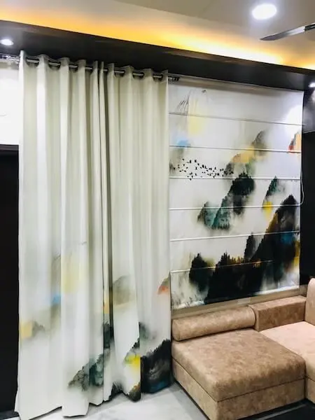 Wallpaper Curtain Interior