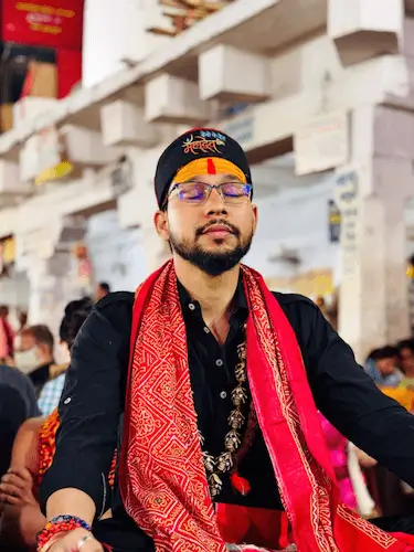 Dr. Paraash M Sarmah, Founder of Alternative Astro24 in meditation
