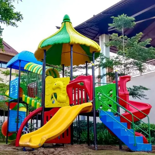 outdoor playground slide